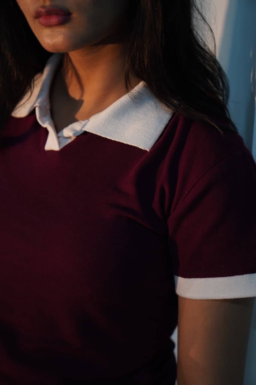 CELESTE TOP MAROON